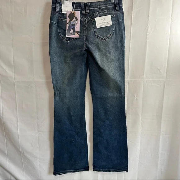 YMI Womens WannaBettaButt Mid-Rise Bootcut Denim Jeans 9/29 - Picture 6 of 10